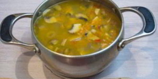 Рецепт супа на грибном бульоне