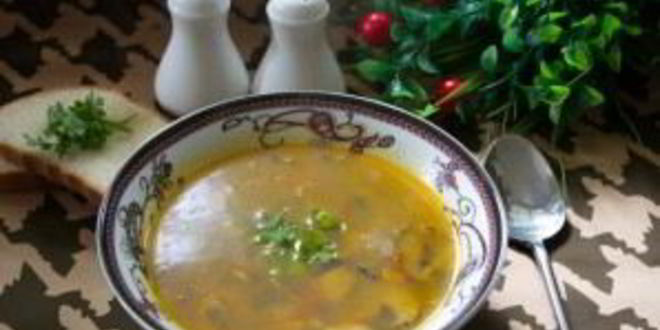 Рецепт супа на грибном бульоне