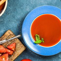 Рецепт Гаспачо с гранатовым соусом