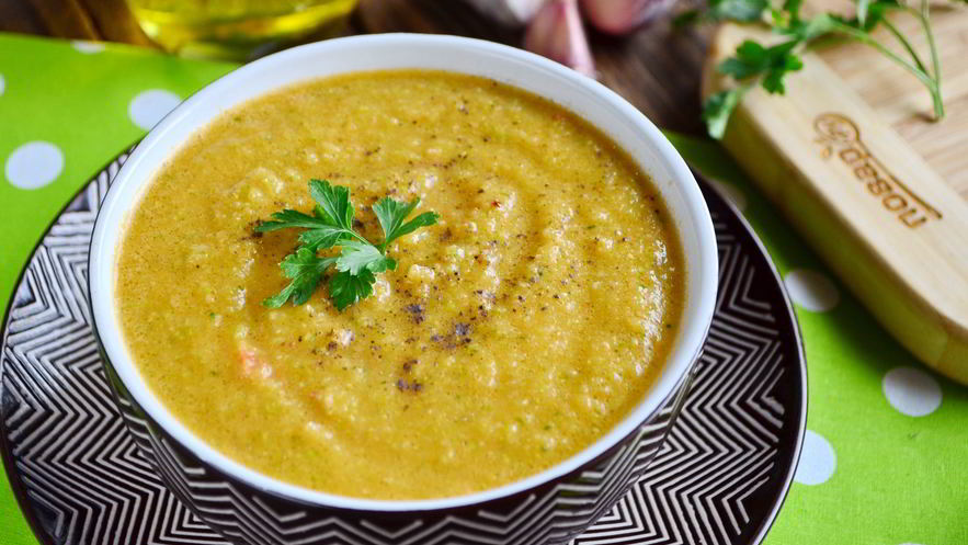 Рецепт гаспачо с кабачками остренький