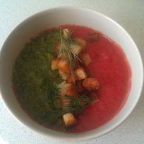 Рецепт Разноцветного гаспачо