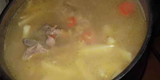 Рецепт горохового супа с грецким орехом