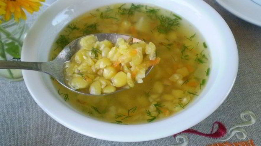 Рецепт горохового супа с картофелем