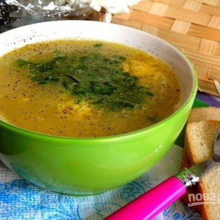 Рецепт Горохового супа с копчеными ребрышками