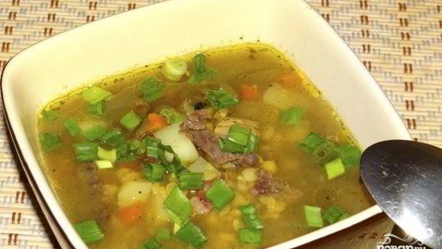 Рецепт горохового супа с ребрышками в мультиварке