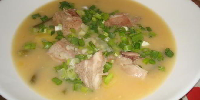 Рецепт горохового супа с зеленой фасолью