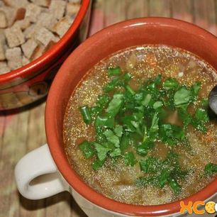 Рецепт Грибного супа из сушеных белых грибов