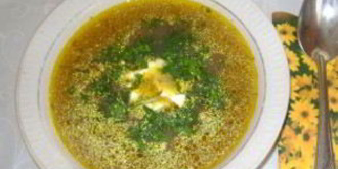 Рецепт грибного супа с рисом