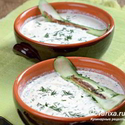 Рецепт Холодного пикантного супа с йогуртом