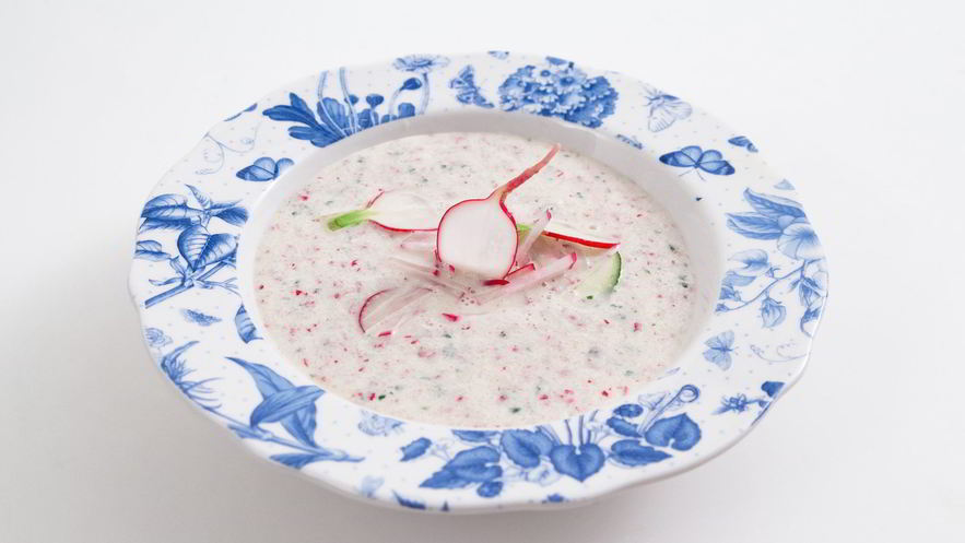 Рецепт холодного супа из редиски и молока