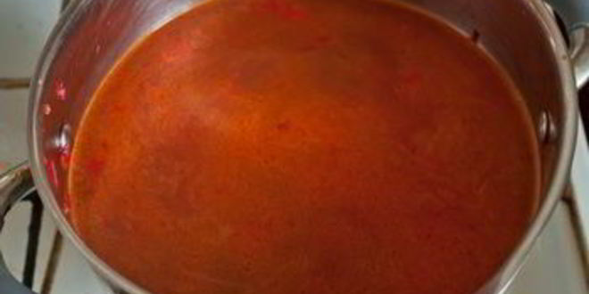 Рецепт холодного супа из свеклы и сладкого перца