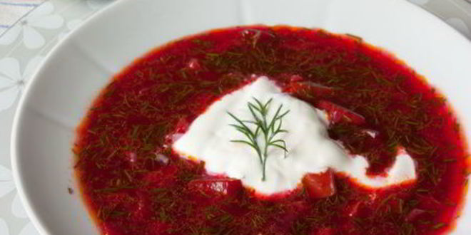 Рецепт холодного супа из свеклы и сладкого перца