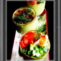 Рецепт Холодного супа-пюре Авокадо и компания