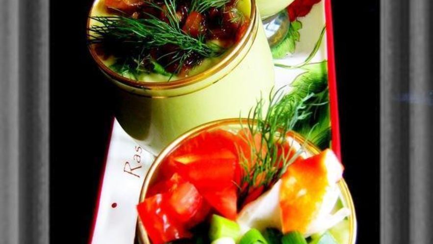 Рецепт холодного супа-пюре авокадо и компания