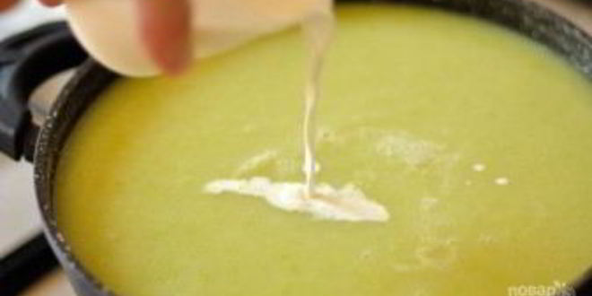 Рецепт холодного супа-пюре из кабачков