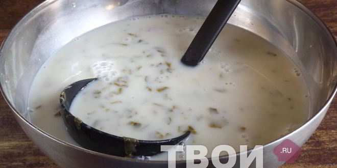 Рецепт холодного супа со щавелем