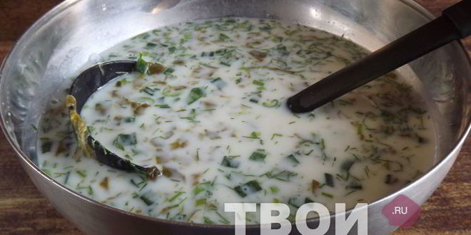 Рецепт холодного супа со щавелем