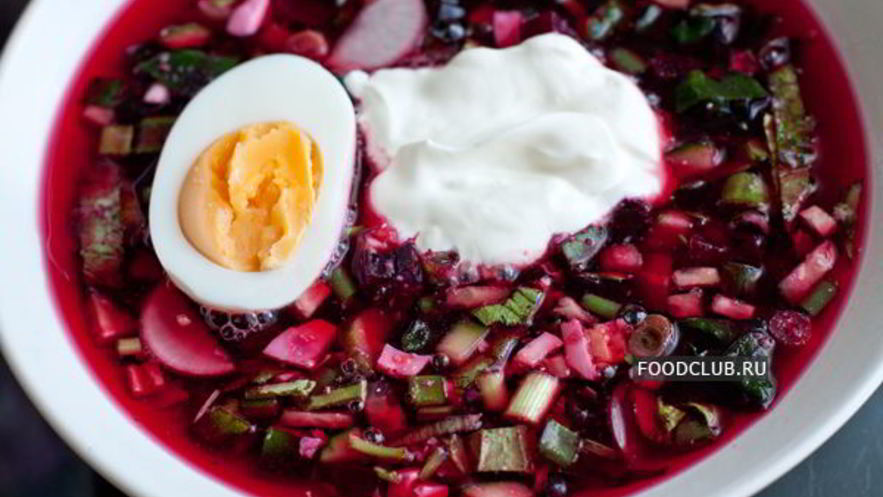 Рецепт холодного свекольного супа