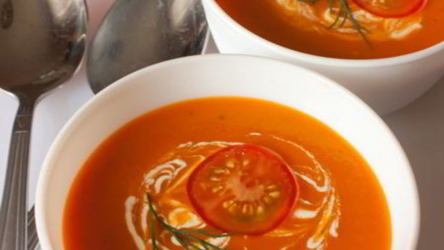 Рецепт холодного томатного супа со специями