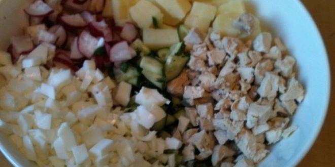 Рецепт окрошки — летнего холодного супа