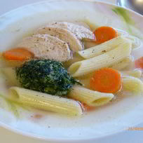 Куриный суп с лапшой на новый лад