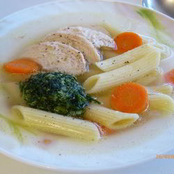 Рецепт Куриного супа с лапшой на новый лад