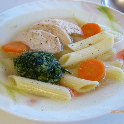 Рецепт Куриного супа с лапшой на новый лад