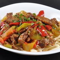 Рецепт Лагмана — лапши со свининой и овощами