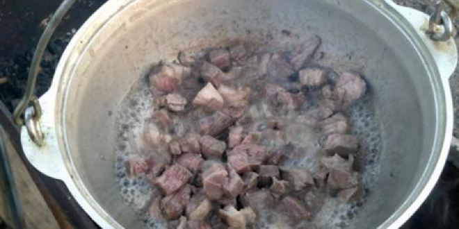 Рецепт лагмана на костре в казане