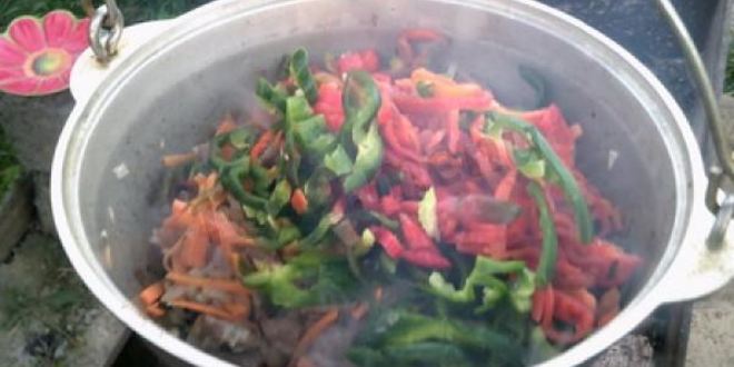 Рецепт лагмана на костре в казане