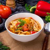 Рецепт Лагмана с курицей и баклажанами