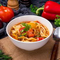 Рецепт Лагмана с курицей и баклажанами