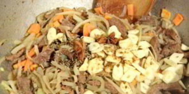 Рецепт лагмана с сельдереем