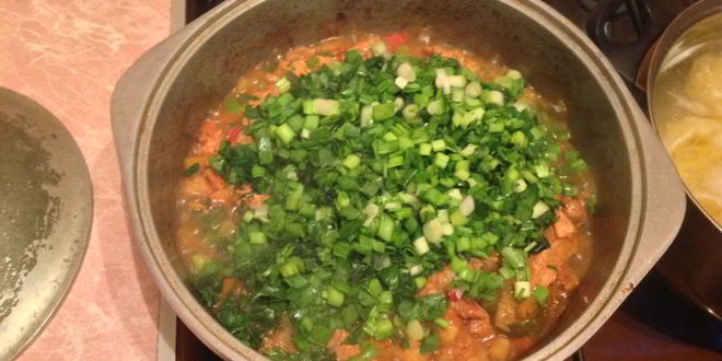 Рецепт лагмана с солеными огурчиками