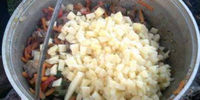 Рецепт лагмана в казане на костре