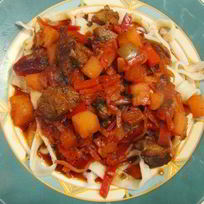 Узбекский Лагман с настоящей домашней лапшой