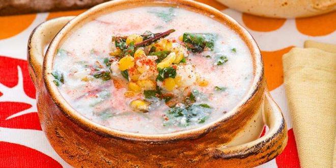 Рецепт кисломолочного супа со свекольной ботвой сарнапур