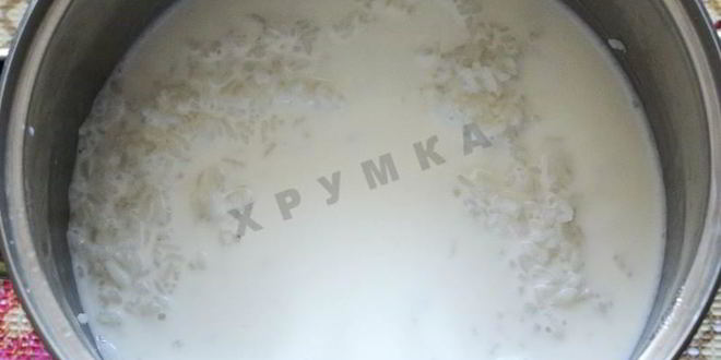 Рецепт молочного рисового супа