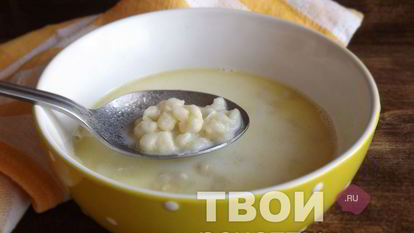 Рецепт Молочного супа с клецками