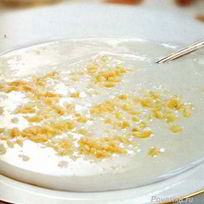 Молочный суп с миндалем