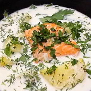 Рецепт Молочного супа с рыбой