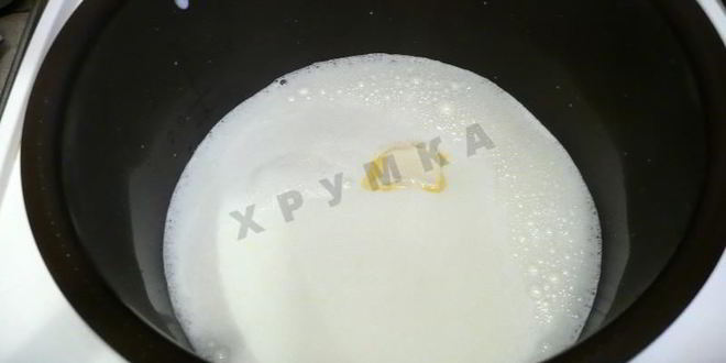 Рецепт молочного супа в мультиварке