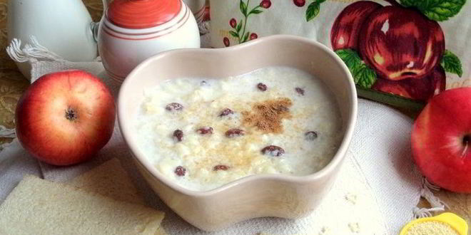 Рецепт ванильно-молочного суп с кускусом