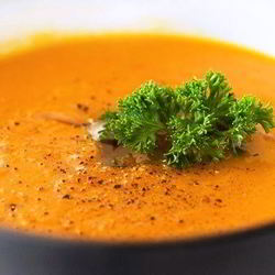 Рецепт Морковного супа с луком и имбирем