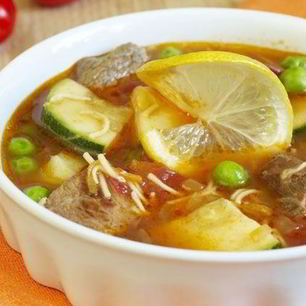 Рецепт Мясного супа с цуккини