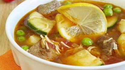 Рецепт Мясного супа с цуккини