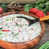 Классическая окрошка на квасе