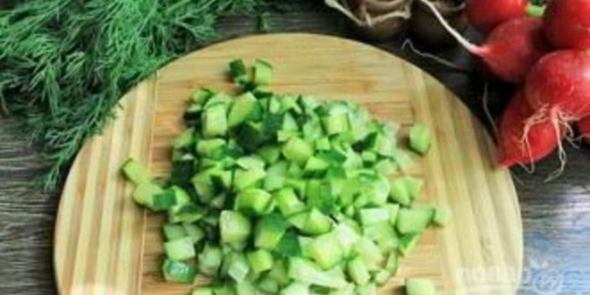 Рецепт классической окрошки на квасе