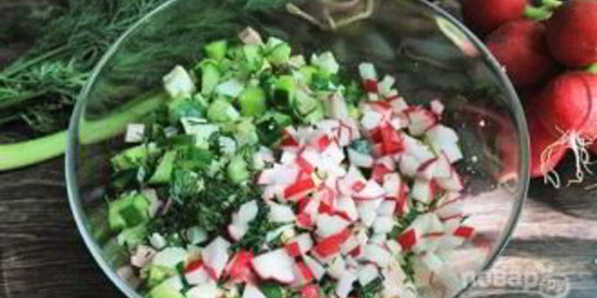 Рецепт классической окрошки на квасе