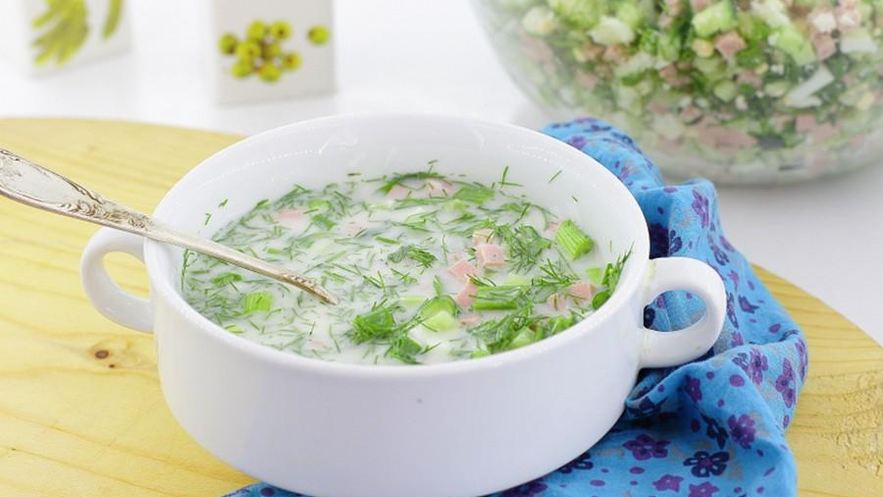 Рецепт классической окрошки с уксусом